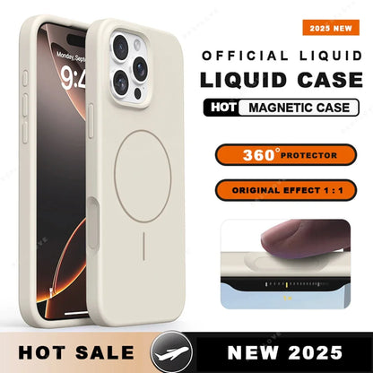 MagSafe Liquid Silicone Case with Lanyard for iPhone 14 Series