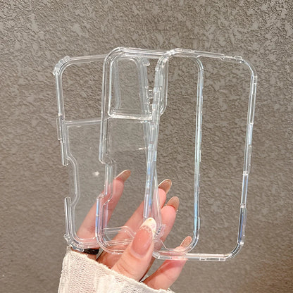 3-in-1 Transparent Heavy Duty Armor Case for iPhone 17 16 15 14 13 12 Pro Max