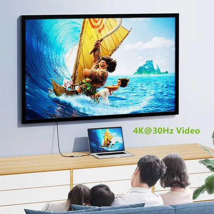 6-in-1 USB-C Hub with 4K HDMI, PD Fast Charge, USB 3.0/2.0 for MacBook iPad