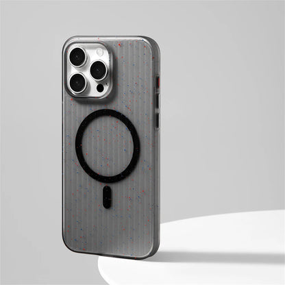 Art Spray Matte Magnetic Case for iPhone 16 15 14 13 12 Pro Max Plus Wireless