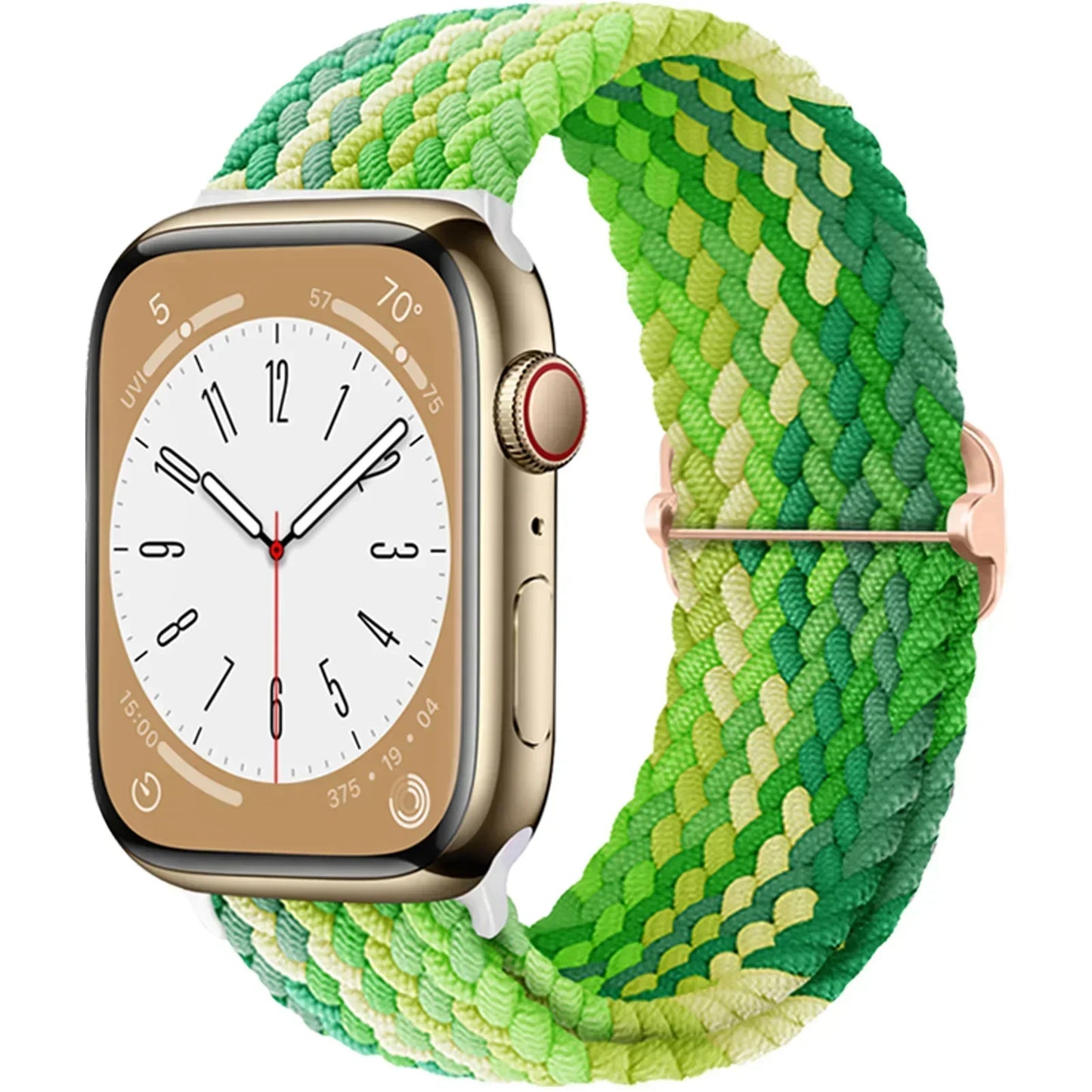 Braided Solo Loop for Apple Watch Ultra & Series 10–7 SE Elastic Band
