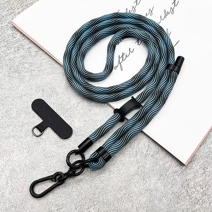 150CM Adjustable Phone Lanyard Strap, Detachable Universal Crossbody Neck Cord with Clip