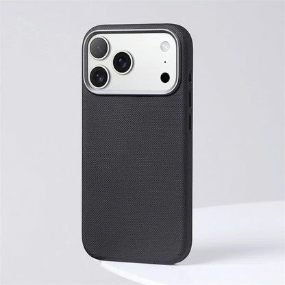 Luxury Diamond Leather MagSafe Case for iPhone 17 Pro Max with Metal Lens Frame