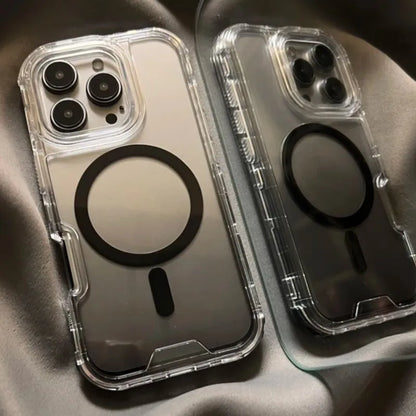 Heavy Duty 3in1 Magnetic Armor Shockproof Case For iPhone 16 15 14 13 12