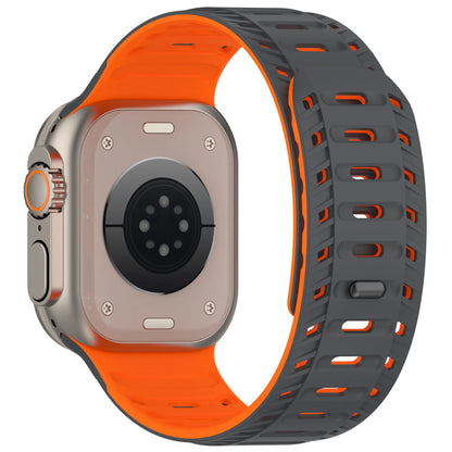 Magnetic Silicone Strap for Apple Watch Ultra 2 & Series 10–7 SE 42–49mm Band