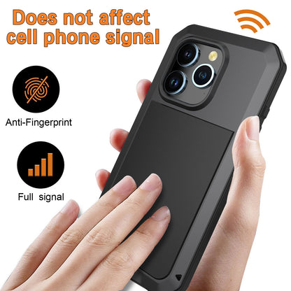 Heavy Duty Metal 360° Shockproof Case for iPhone 16 15 14 13 12 11 X