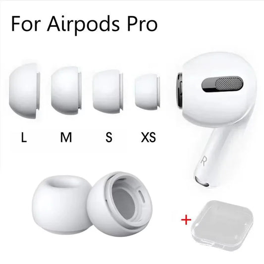 Replacement Silicone Ear Tips for AirPods Pro 1 & 2 – With Vent Holes