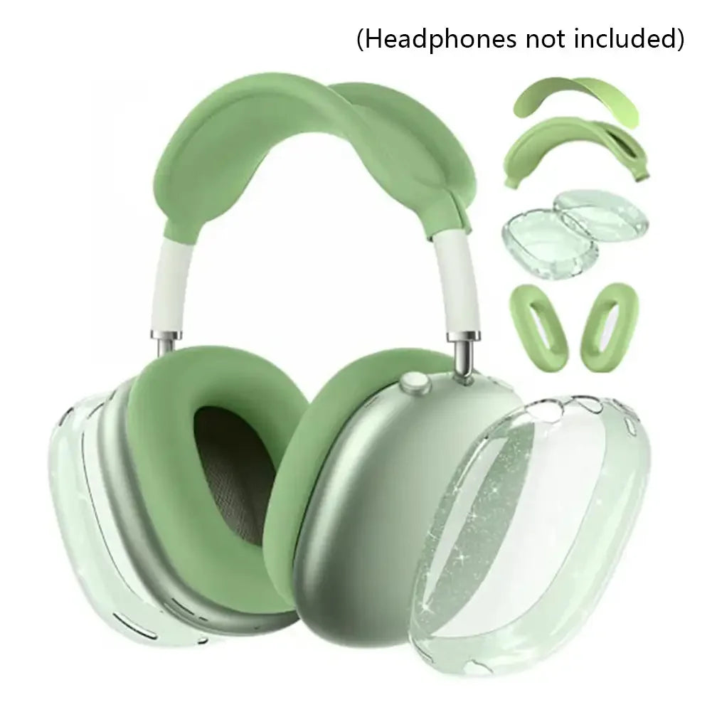 3D Transparent Anti-Fall Dust-Proof Protective Cover for AirPods Max