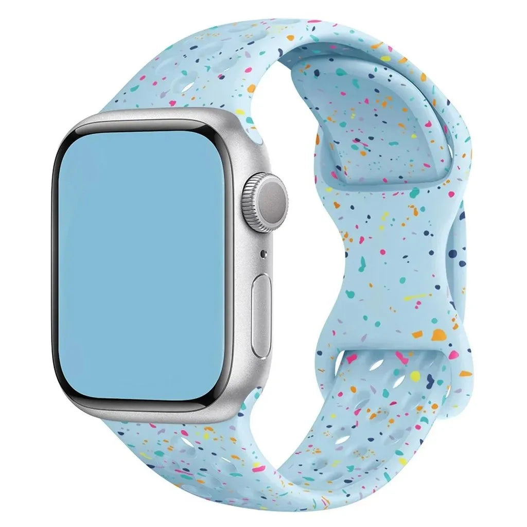 Transparent Silicone Bracelet Band for Apple Watch Ultra 2 & Series 10–5