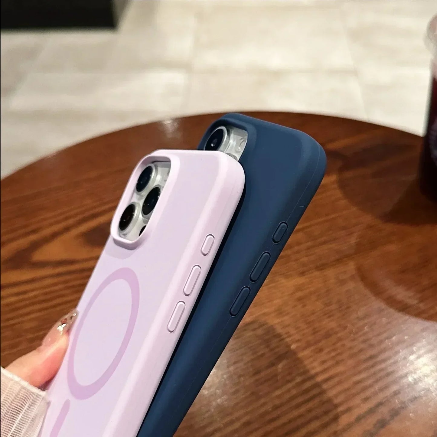 Liquid Silicone MagSafe Case for iPhone 16 15 14 13 12 Pro Max Plus Magnetic Cover