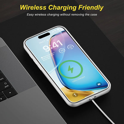 Ultra Thin Matte Silicone Soft Case For iPhone 16 15 14 Plus 13 12 Mini Pro Max Transparent White Frosted Cover Shockproof Shell