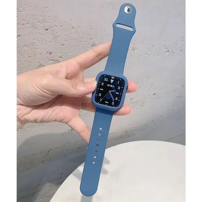 Shockproof Case + Silicone Sport Band for Apple Watch Ultra & SE