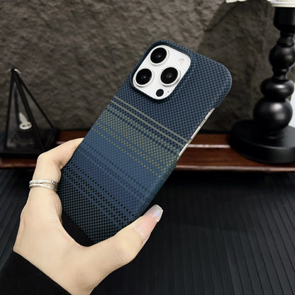Carbon Fiber MagSafe Case for iPhone 15 14 13 Ultra Slim Magnetic Hard Cover