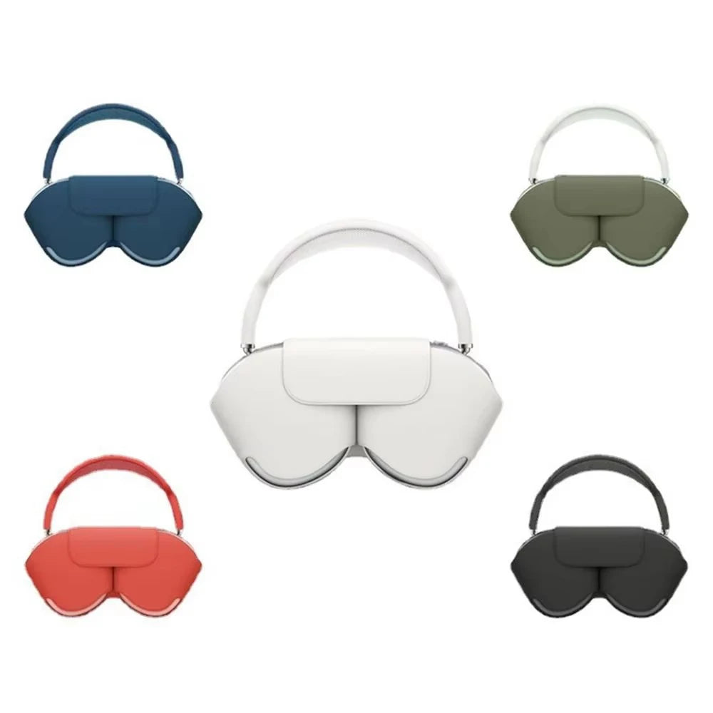 For AirPods Max /P9 Earphone Protective Case Handheld Blue Tooth Headphone Organizer Protein Leather Wireless Headphone Case