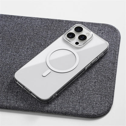 Ultra Thin Clear Magnetic Case for iPhone 16 15 14 13 12 Pro Max Plus HD PC