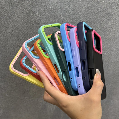 Dopamine Candy Color Liquid Skin Case for iPhone 14/13 Pro Max – Lens Protector
