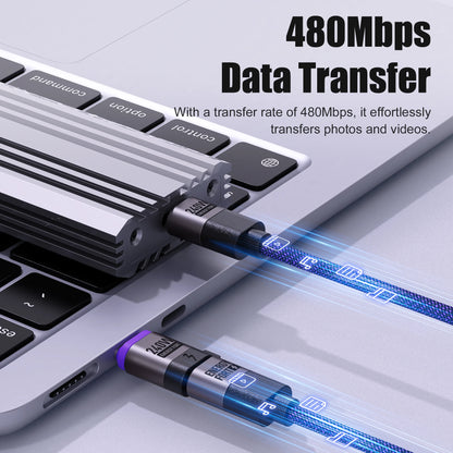 240W Magnetic USB-C Adapter – Fast Charging & Data Transfer Extender