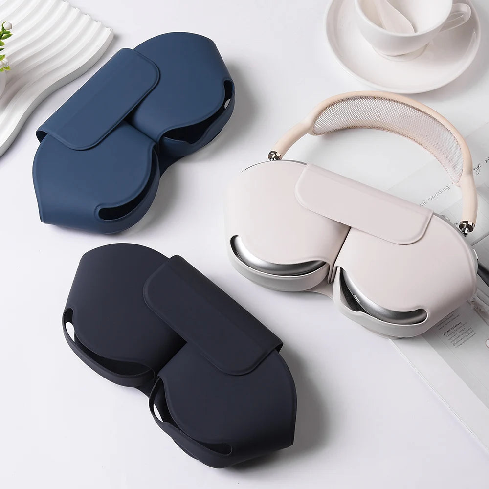 Leather Case for AirPods Max Wireless Headphones Protective Soft Cover Accessories