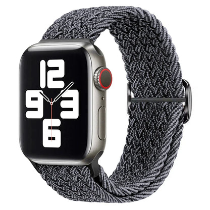 Braided Solo Loop for Apple Watch Ultra 2 & Series 10–3 SE Elastic Band