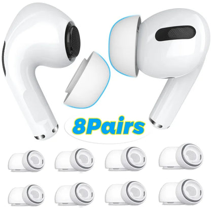 Soft Silicone Ear Tips for AirPods Pro 1/2 – Noise-Reducing Earbud Covers