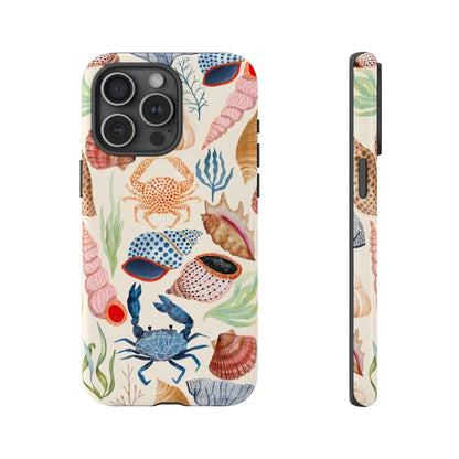 Luxury Ocean Pattern Case for iPhone 17–7 | Double-Layer Protective Cover