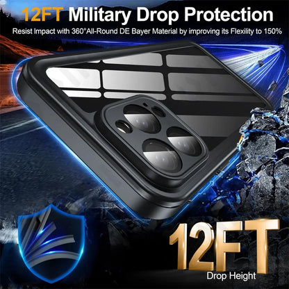 IP68 Waterproof Metal Case for iPhone 16–11 Pro Max – Underwater Cover