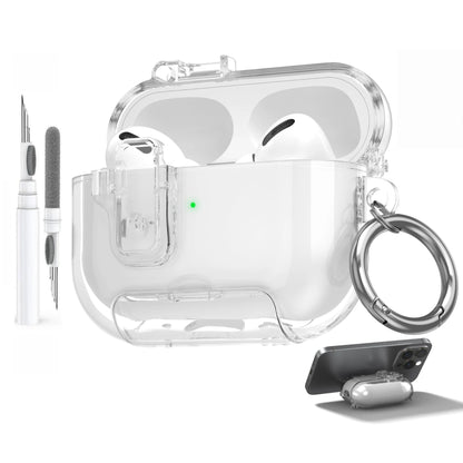 Clear Soft TPU Case for AirPods Pro 3 – Shockproof Cover with Cleaner Kit (2025)