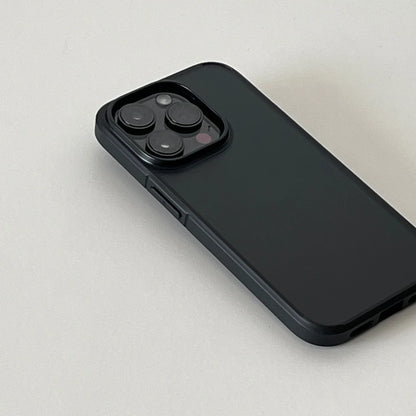 Armor Matte Shockproof Case for iPhone 16 15 14 Pro Max – Black