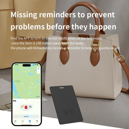 Ultra-Slim GPS Wallet Tracker – Anti-Loss Smart Card for iPhone, IPX6 Waterproof