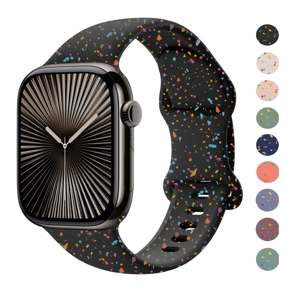 Sport Silicone Band for Apple Watch 49mm 45mm 41mm 38–46mm SE 10 9 8 7