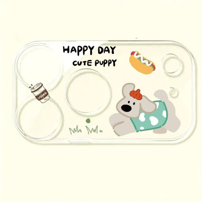 Cute Cartoon Animal Lens Cover for iPhone 17 Pro & 17 Pro Max