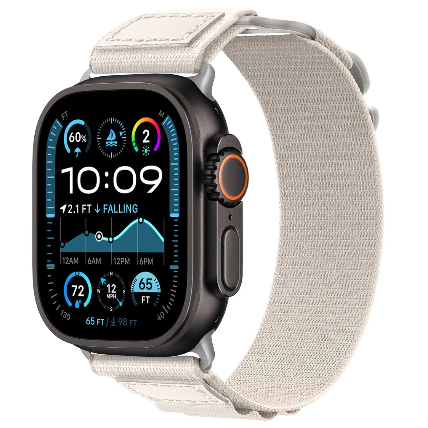 Alpine Loop Band for Apple Watch Ultra & Series 7–10, Adjustable 38–49mm Strap
