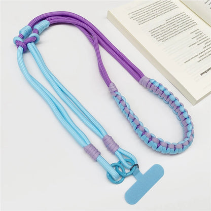 3-in-1 Korean Mobile Phone Lanyard Woven Anti-Loss Handing Rope for iPhone & Xiaomi