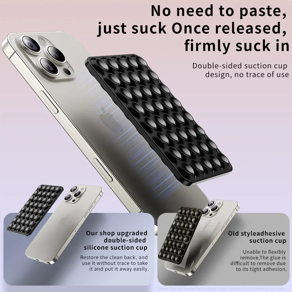 Double-Sided Silicone Suction Pad for Phone Fixing Adhesive Rubber Sucker Pad