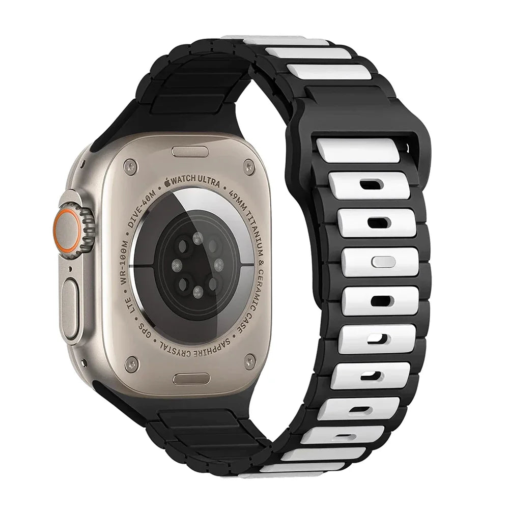 Silicone Strap for Apple Watch Ultra 2/Series 10–5 Soft Sport Band