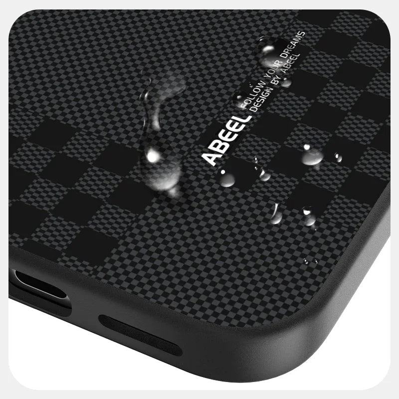 Business Carbon Fiber Slim Case for iPhone 17 Air 16E 15 14 Plus Pro Max Cover