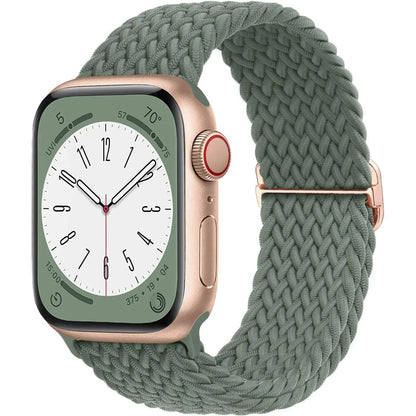 Braided Solo Loop for Apple Watch Ultra & Series 10–7 SE Elastic Band