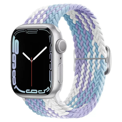 Elastic Braided Strap for Apple Watch Ultra 49mm and Series 9–SE, 45–38mm