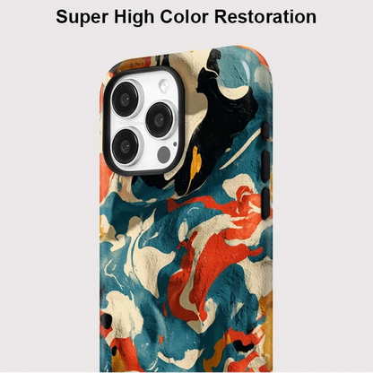 Art Painting MagSafe Case for iPhone 11–16 Pro Max | Matte Silicone Cover