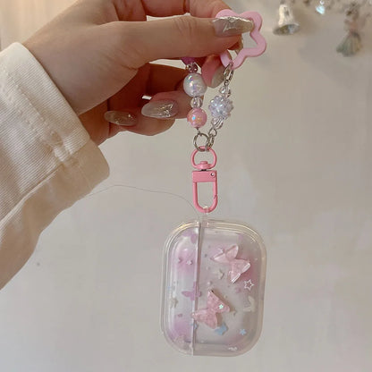 Lovely 3D Butterfly Earphone Case with Keychain for AirPods 1/2/3/4 & Pro