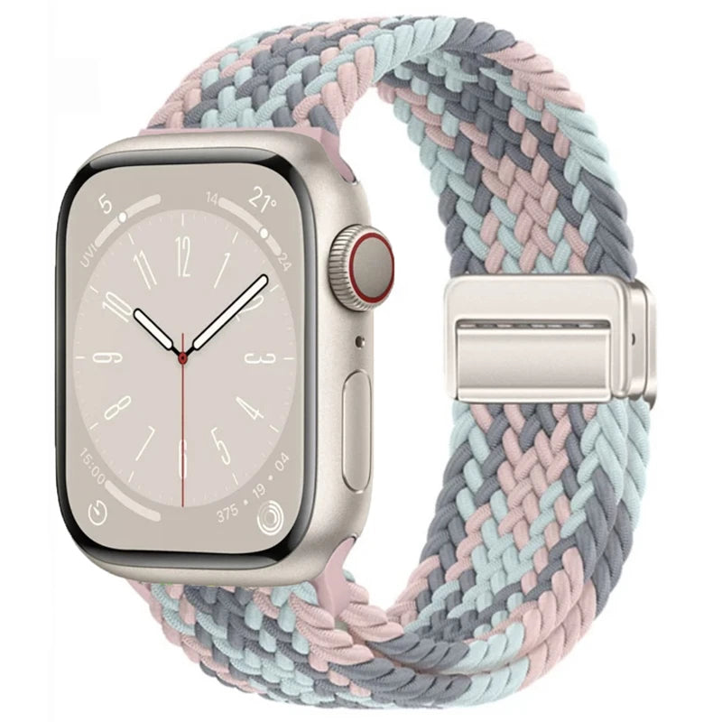 Braided Magnetic Strap for Apple Watch Ultra 2 & Series 10–6 SE Band