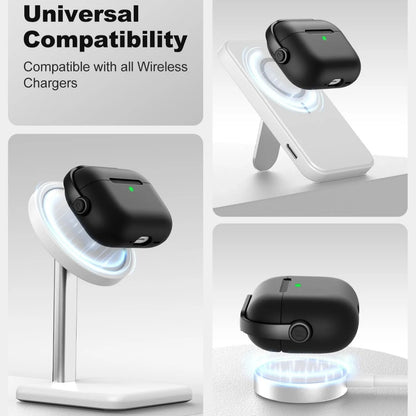 Secure Lock AirPods Pro 3 Case with Cleaner Kit and Keychain for 3rd Gen AirPods