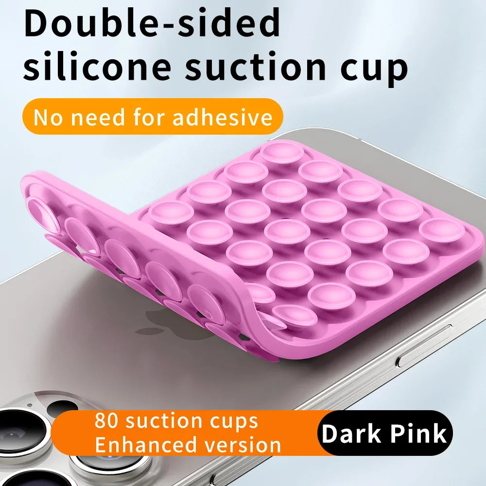 Double-Sided Silicone Suction Pad for Phone Fixing Adhesive Rubber Sucker Pad