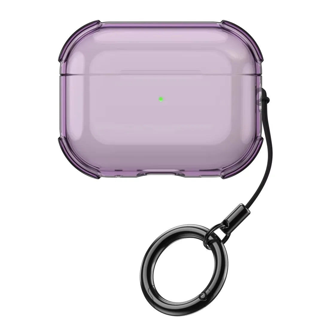 Clear TPU Case for AirPods Pro 3 with Lanyard, Keychain & Cleaning Kit