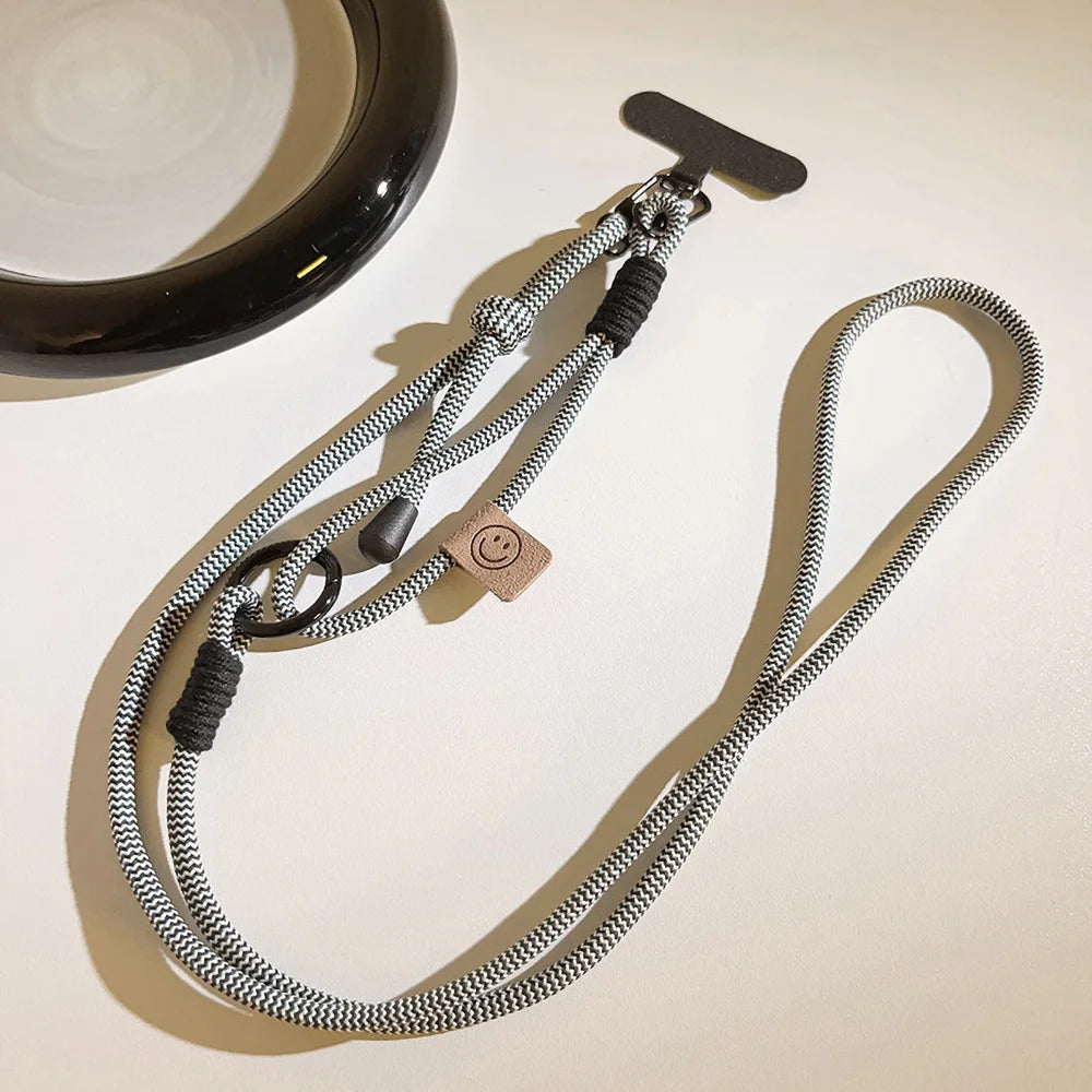 Handwoven Long Mobile Phone Lanyard Crossbody Strap Unisex Anti-Loss Durable