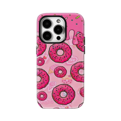 Pink Donut Delight Case for iPhone 17 16 15 14 13 12 11 Pro Max Plus