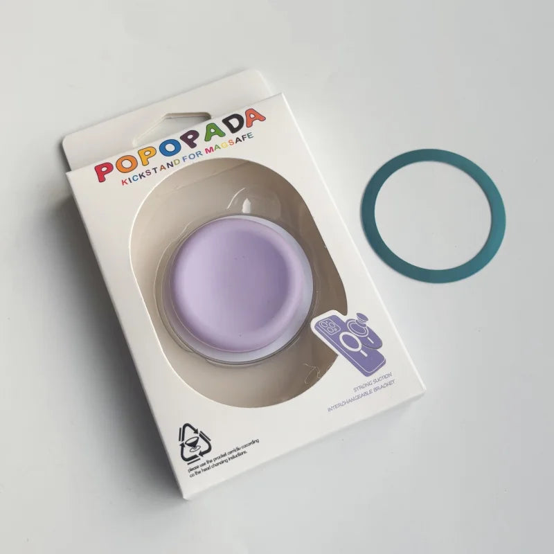 Cute Multicolor Silicone MagSafe Grip Tok Stand for iPhone Wireless Charging