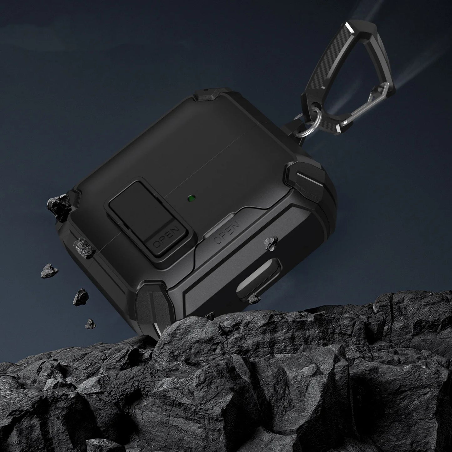 Secure Lock Clip Protection Case for Galaxy Buds 3 Pro & 3 with Phone Stand Compatible