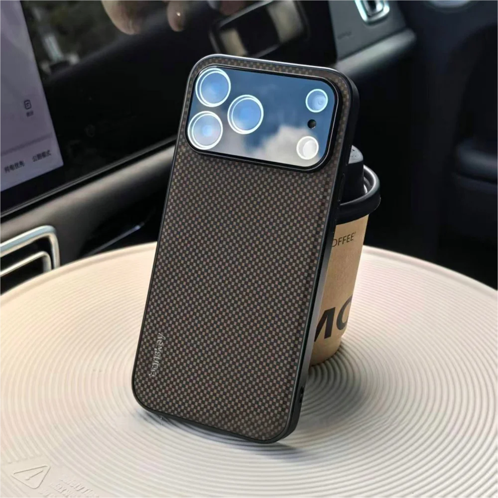 Fashion Carbon Fiber Kevlar Case for iPhone 17 Air 16 15 14 13 Pro Max