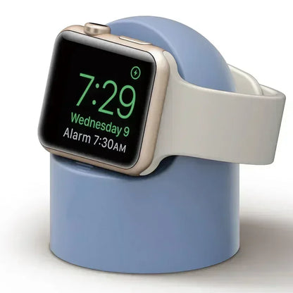 Silicone Charger Stand for Apple Watch Ultra 8 SE2 7 6 5 4 3 Nightstand